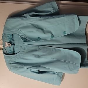 LIZ BAKER Skirt Suit, Light Blue, Women's, Size 14
